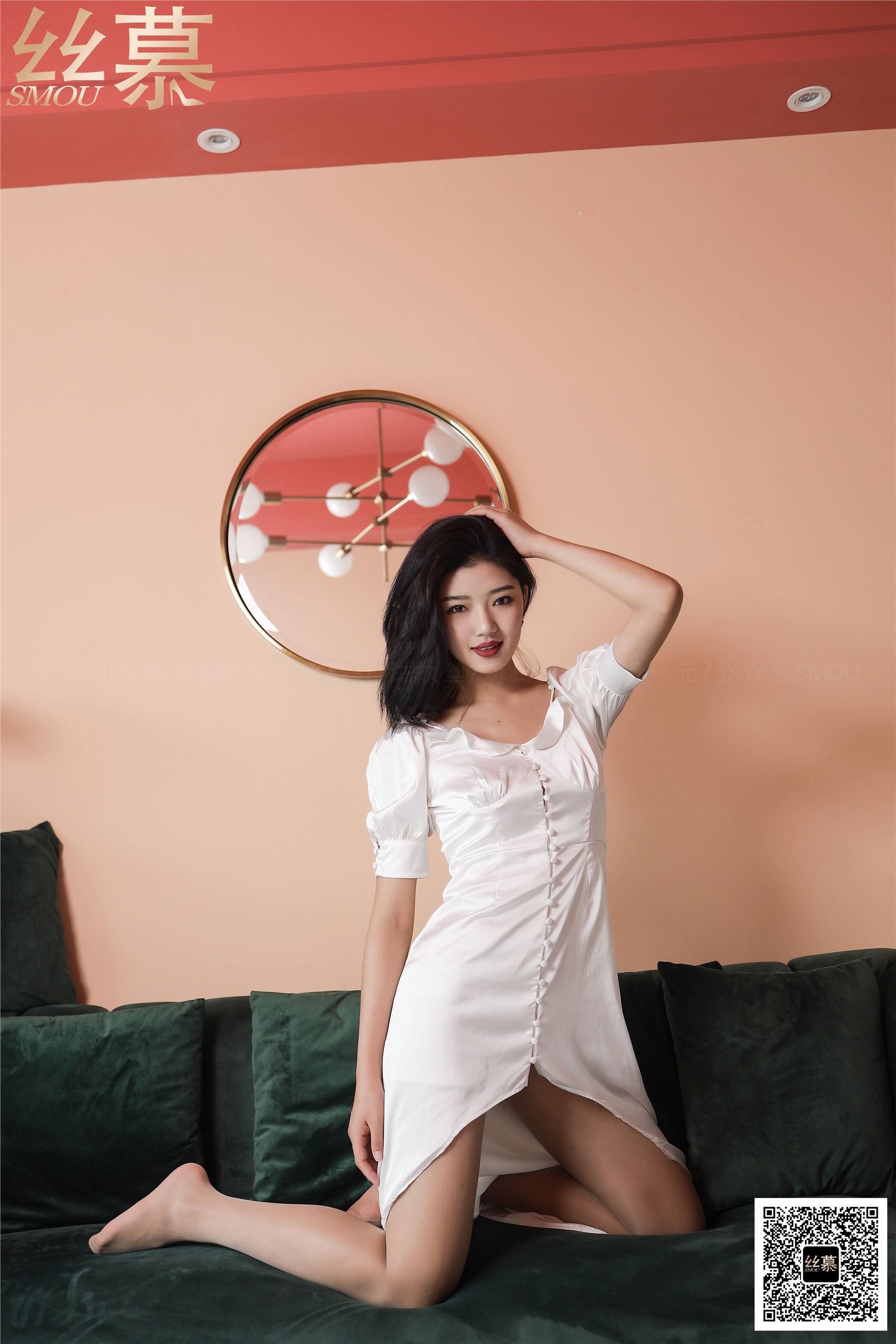 丝慕写真 SM414 天天一元 模特：新模《BONAS空气感透明袜》